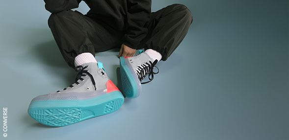 Schoenen Sneakers Sneakers met hak Converse Sneakers met hak zwart-wit casual uitstraling 